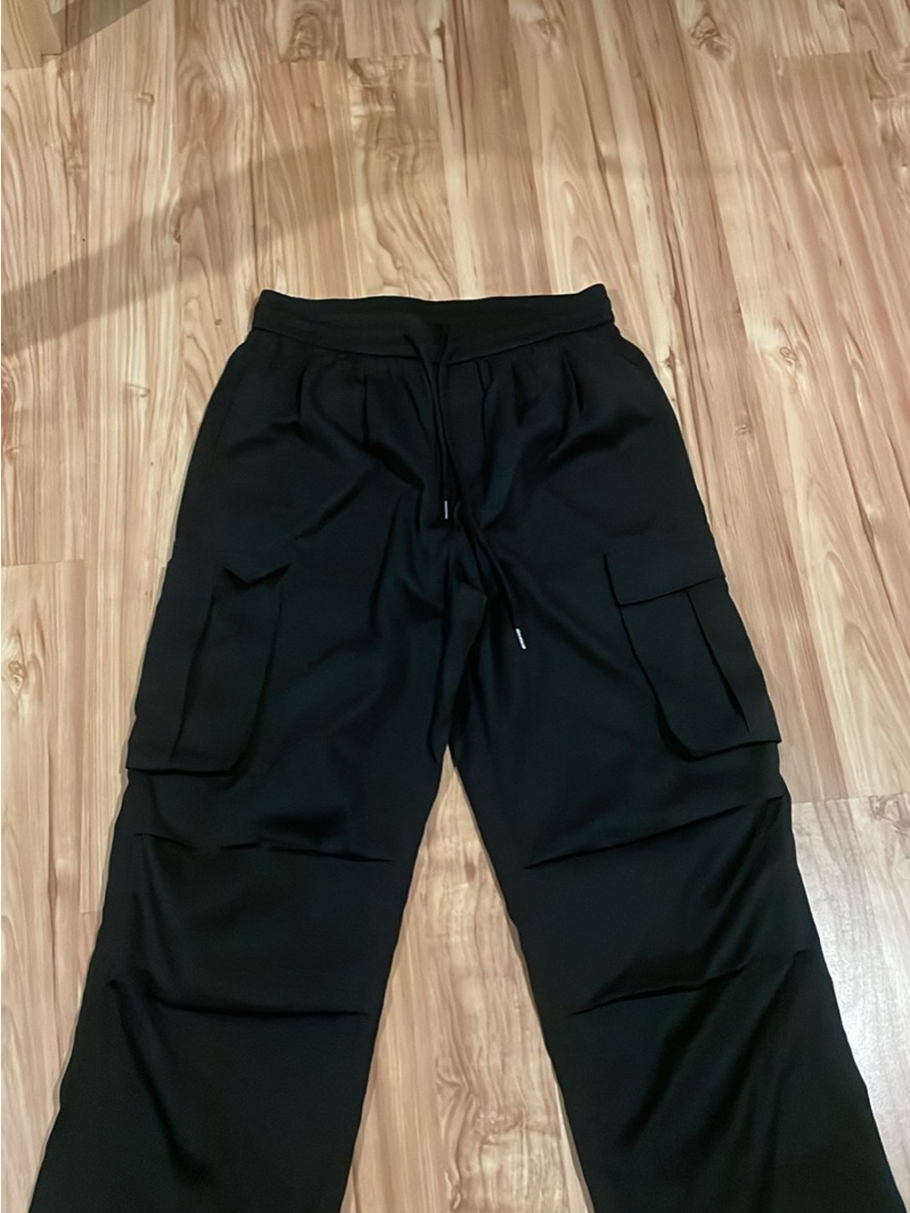 Men's Black Cargo Jogger Pants - Classic Casual Style